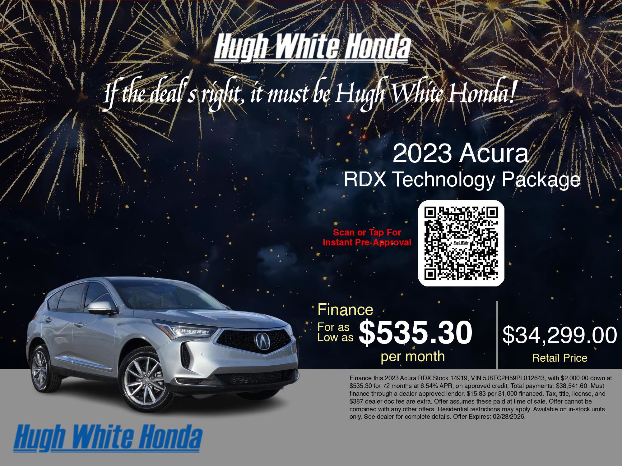 Used 2023 Acura RDX w/Technology Package image 3