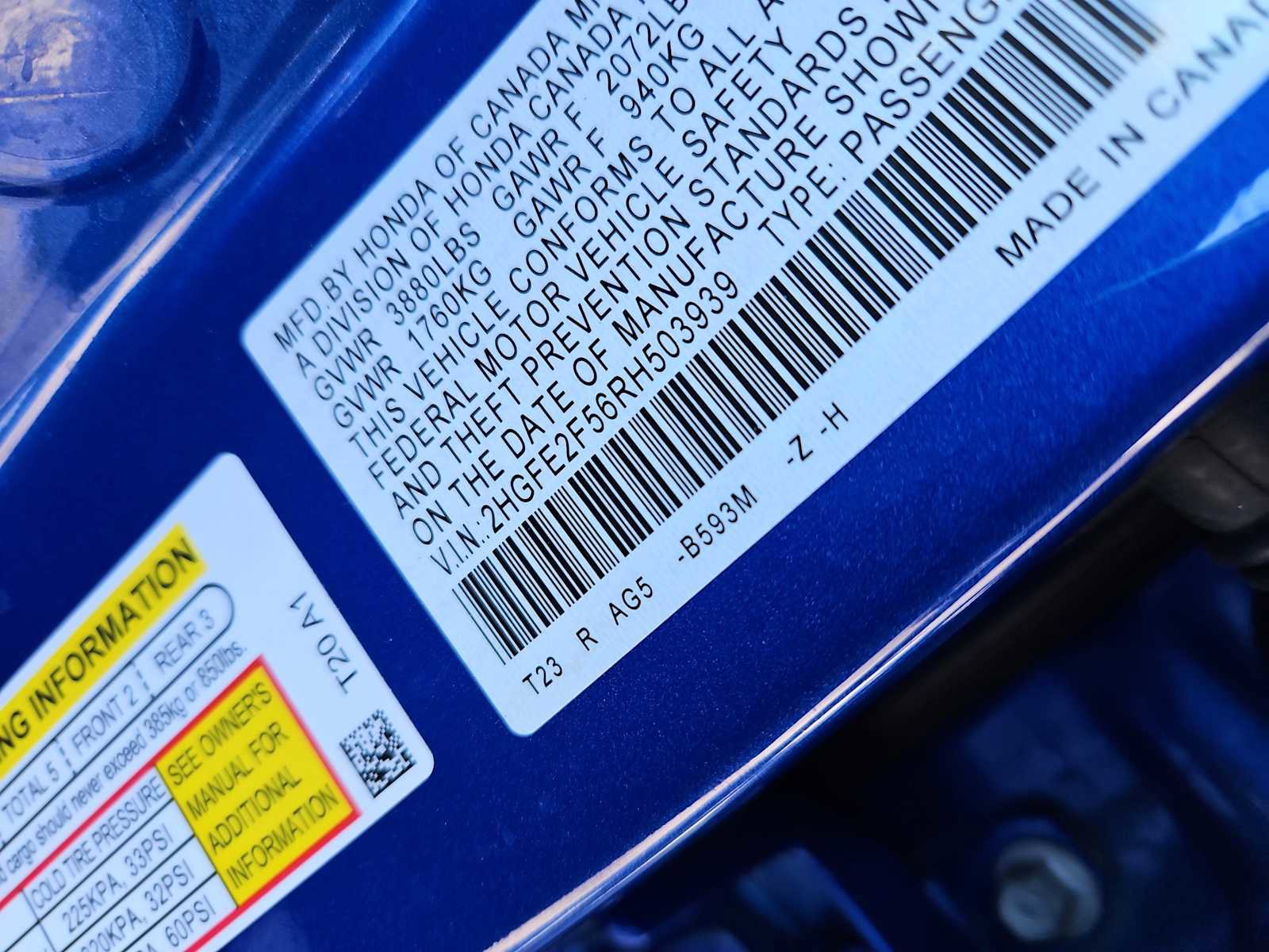 Certified 2024 Honda Civic Sport image 14