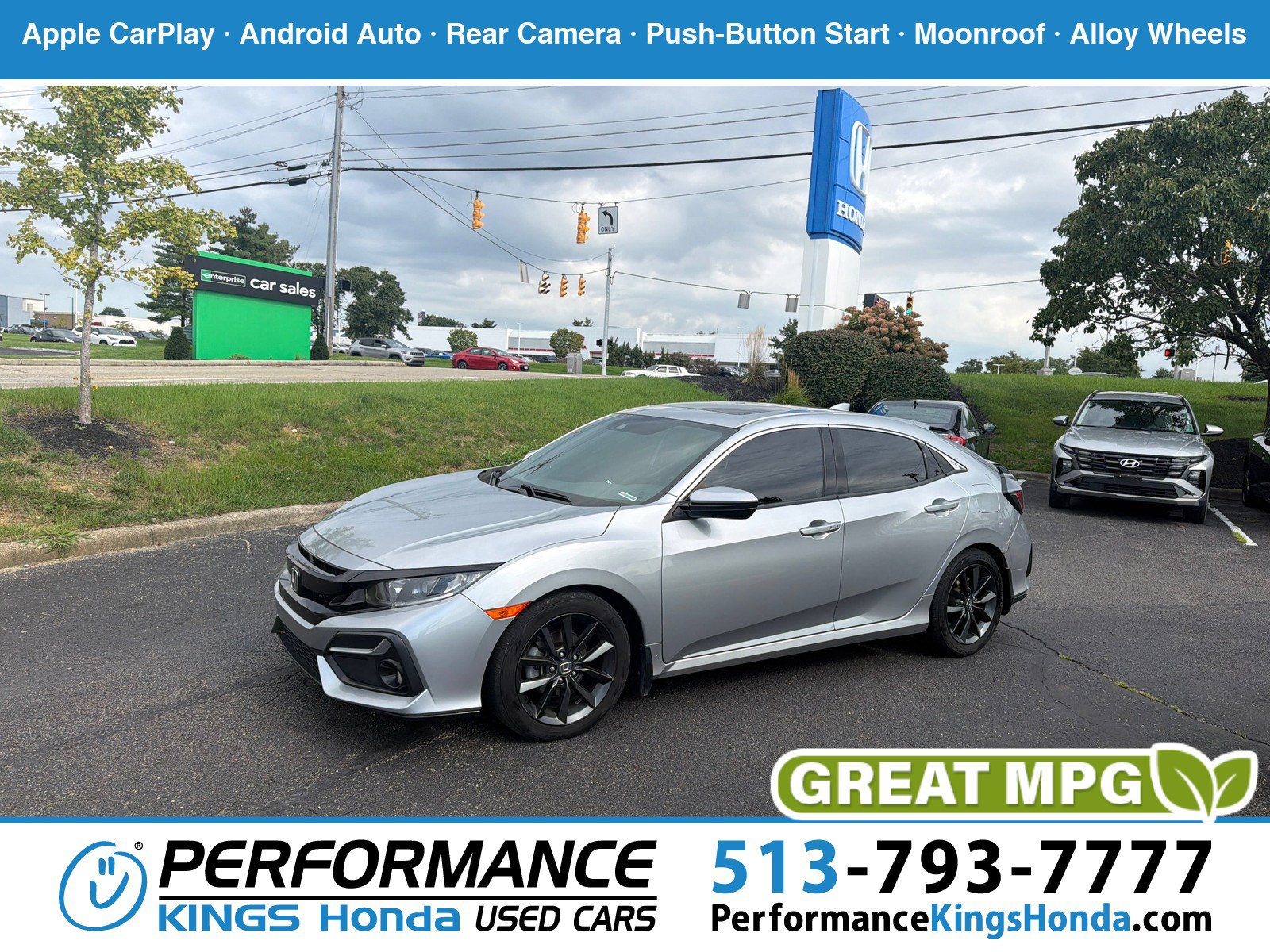 Used 2021 Honda Civic EX image 1