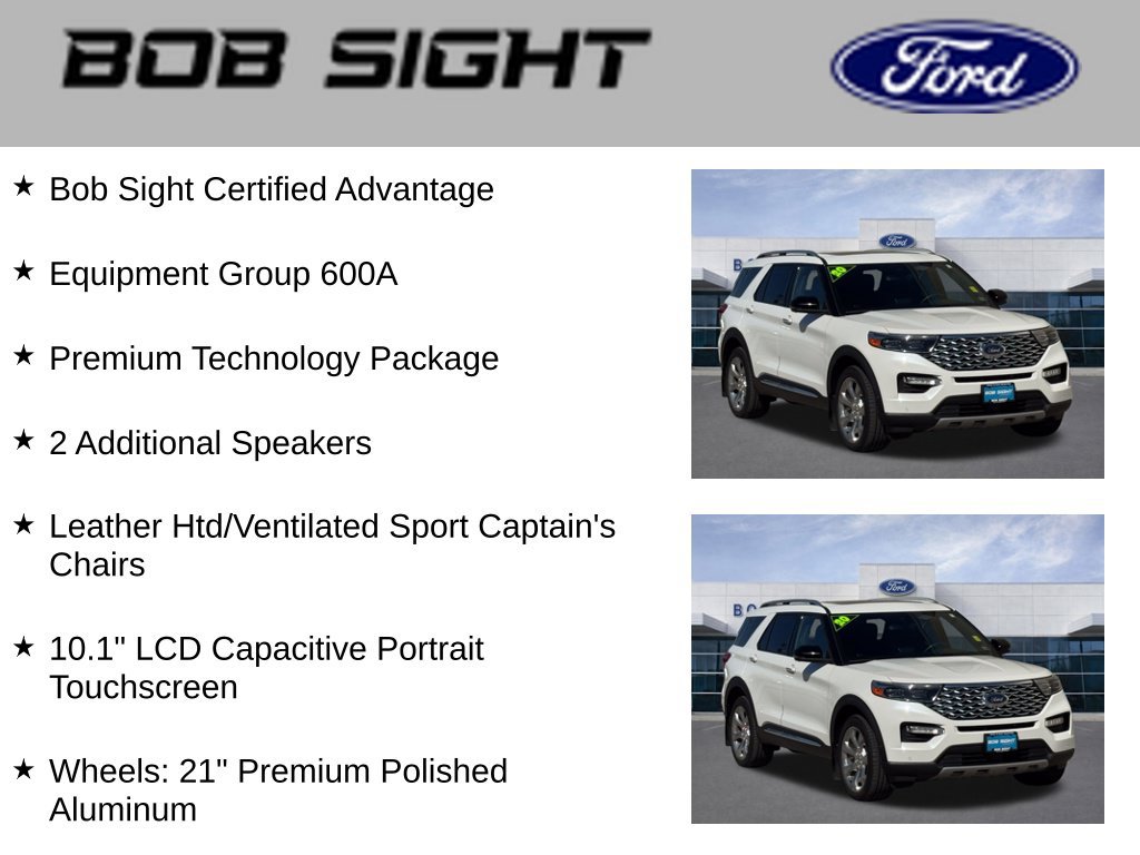 Used 2020 Ford Explorer Platinum w/ Premium Technology Package AWD/4WD image 3