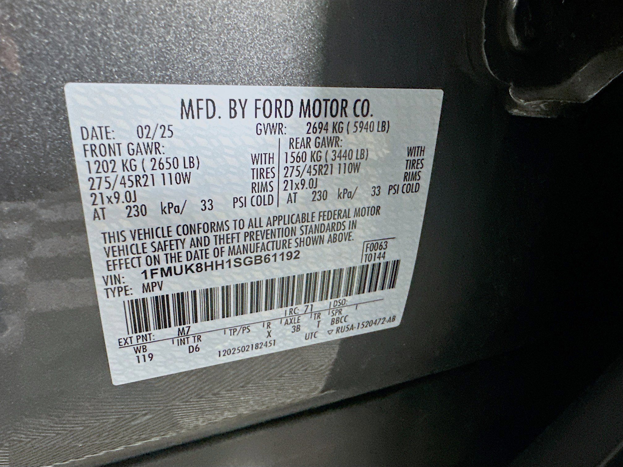 Used 2025 Ford Explorer Platinum w/ LUX Leather Package image 12