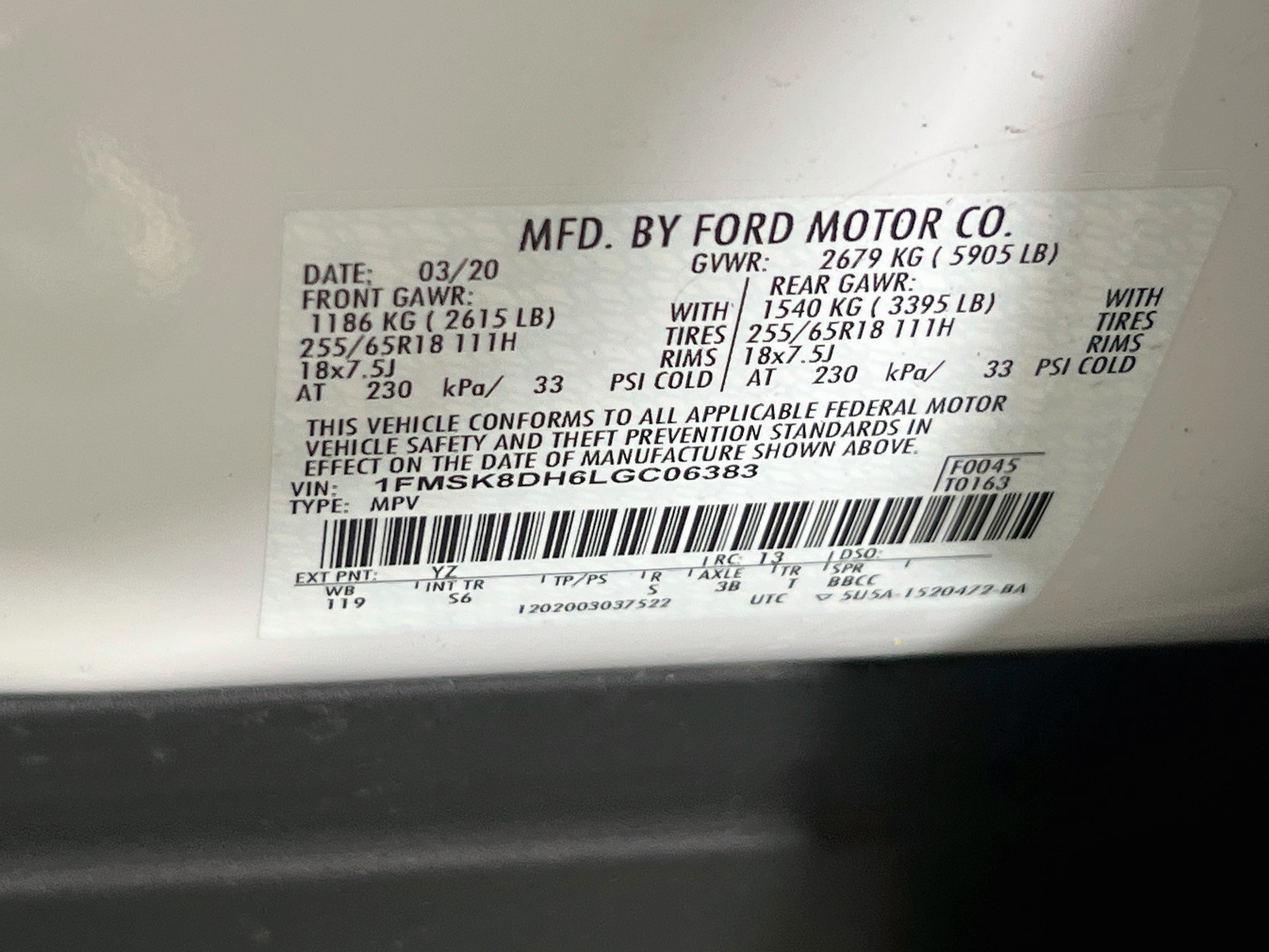 Used 2020 Ford Explorer XLT w/ Equipment Group 202A AWD/4WD image 33