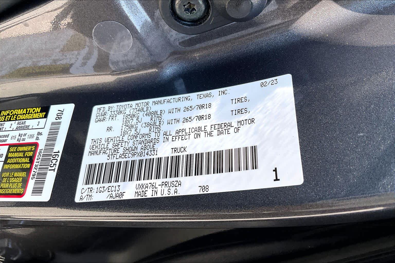 Used 2023 Toyota Tundra SR5 w/ SR5 Premium Package AWD/4WD image 37