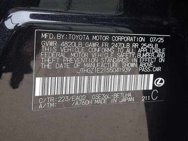 Certified 2025 Lexus IS 350 F Sport w/ Navigation Package AWD/4WD image 27