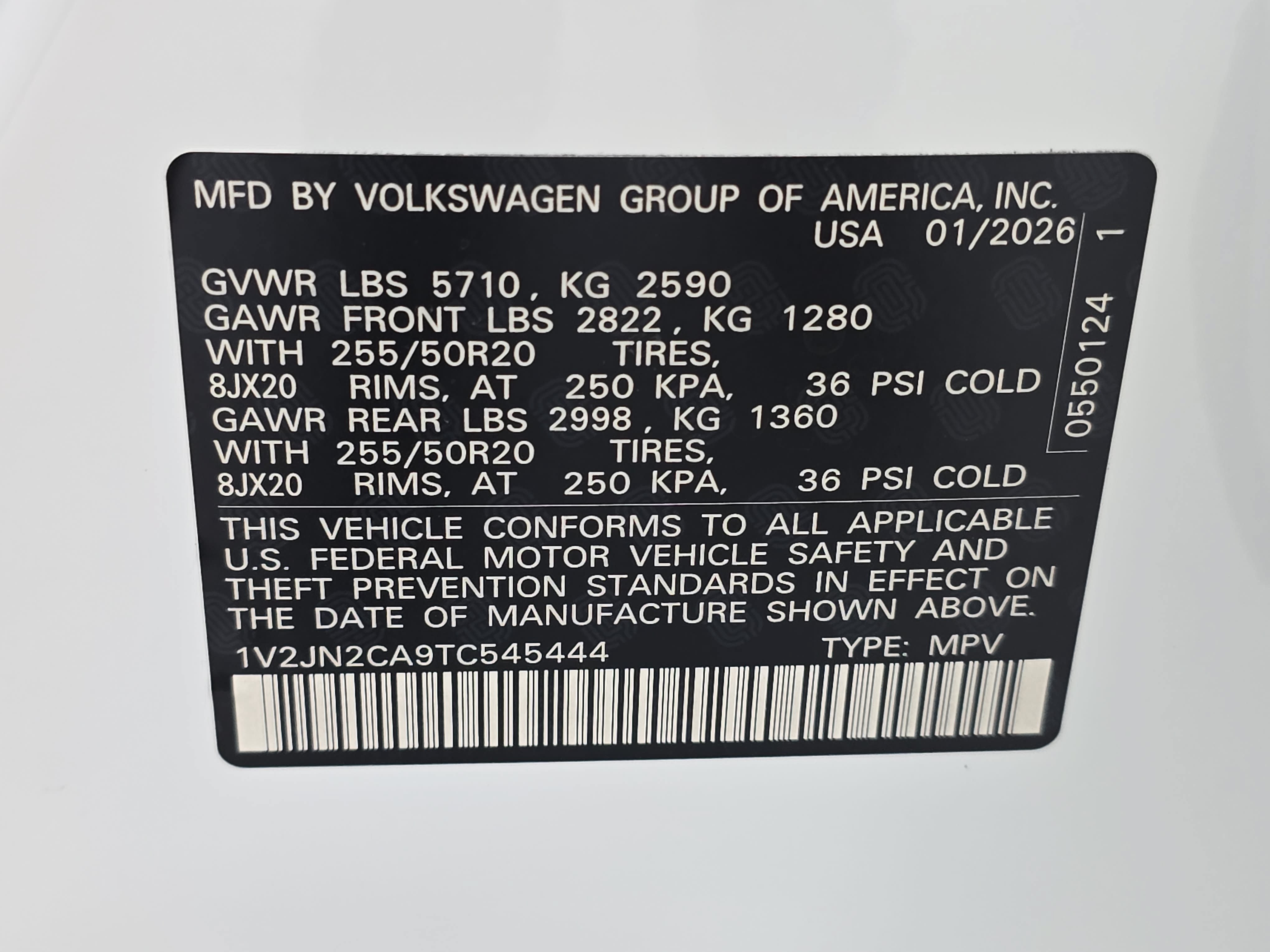 New 2026 Volkswagen Atlas SE FWD image 37