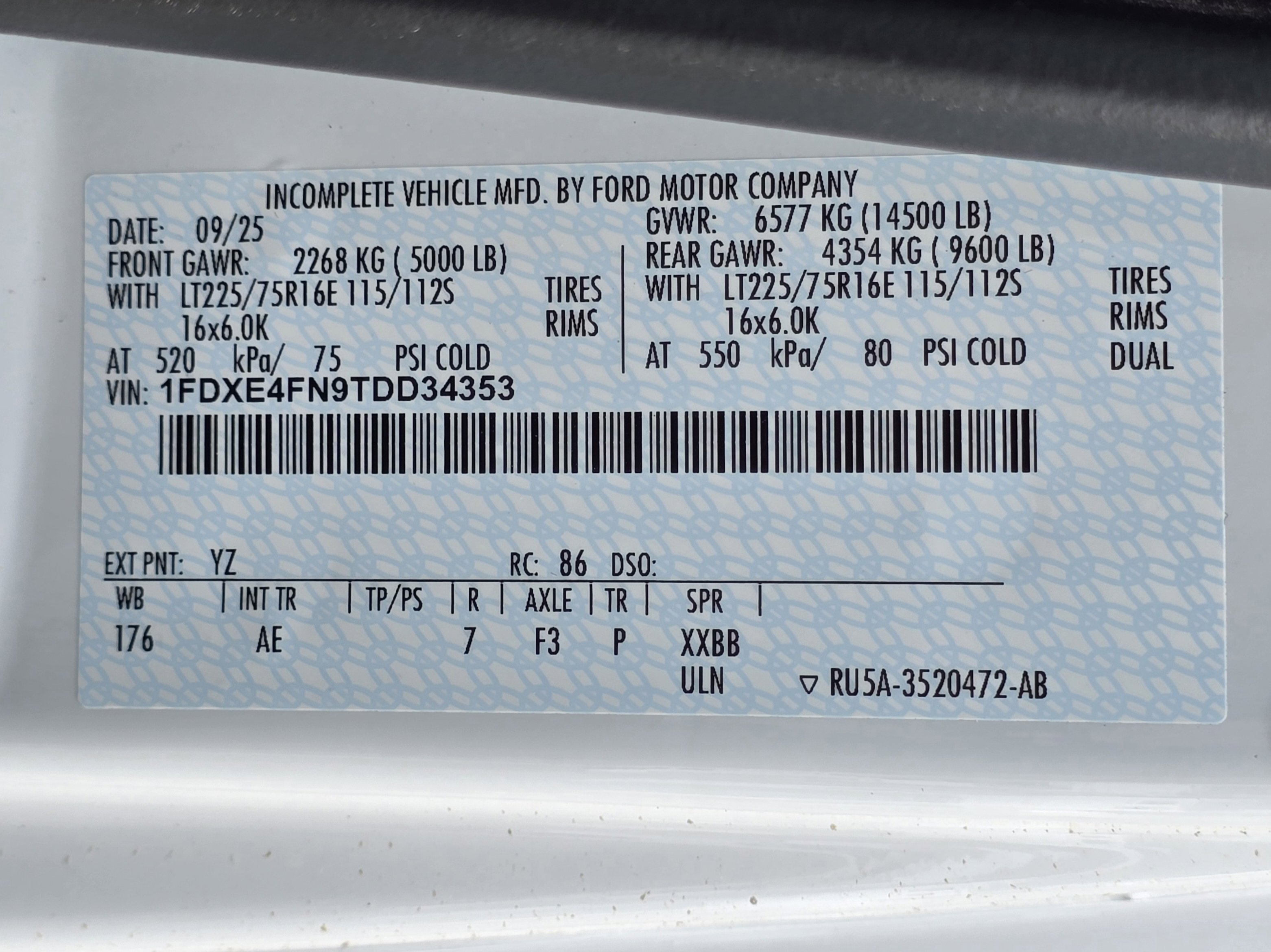 New 2026 Ford E-450 and Econoline 450 Super Duty w/ Driver's Safety Package RWD image 19
