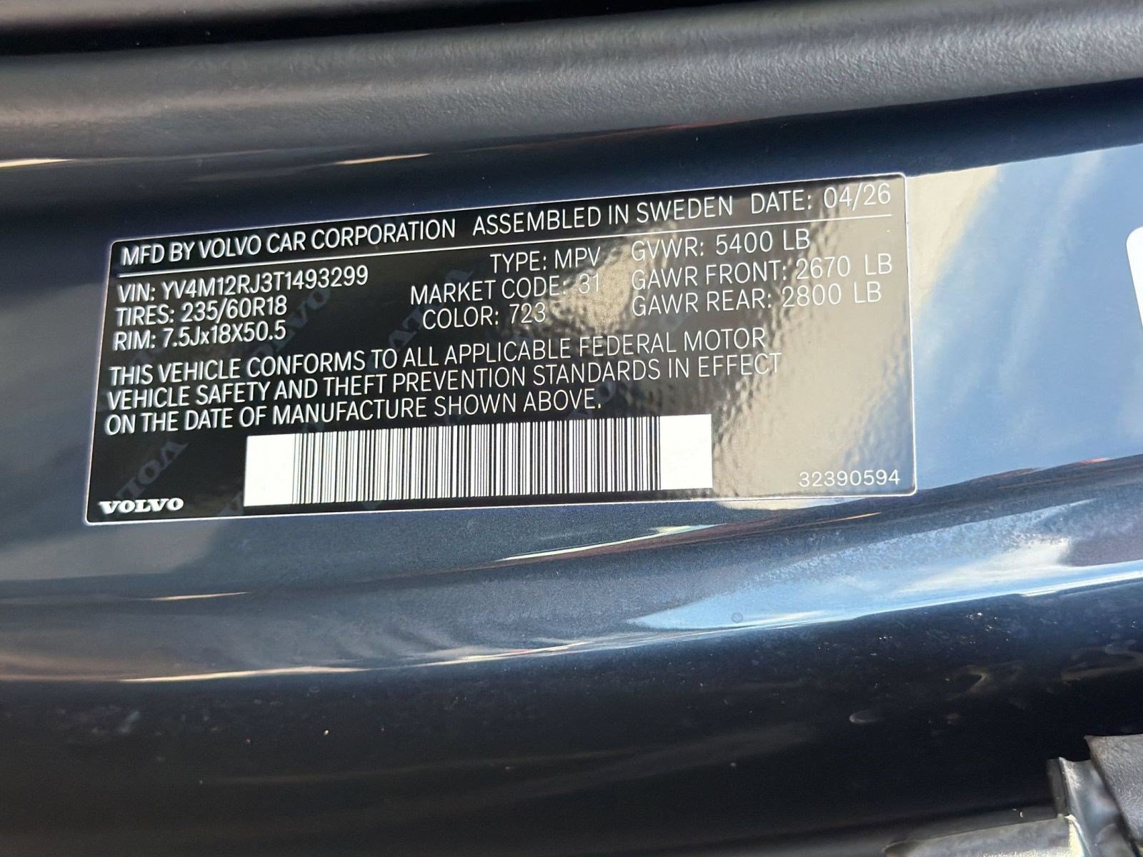 New 2026 Volvo XC60 B5 Core w/ Climate Package AWD/4WD image 26