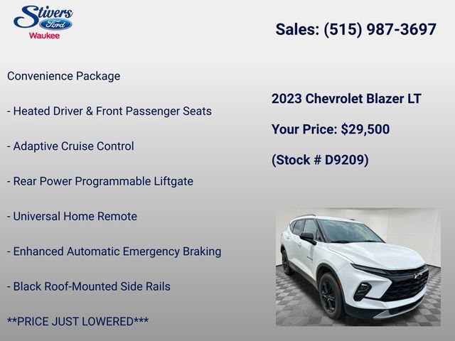 Used 2023 Chevrolet Blazer LT w/ Convenience Package AWD/4WD image 8