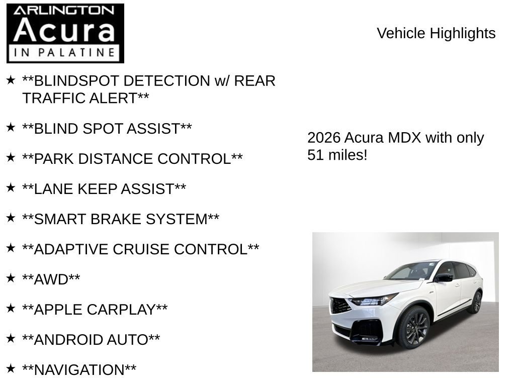 New 2026 Acura MDX A-Spec image 7