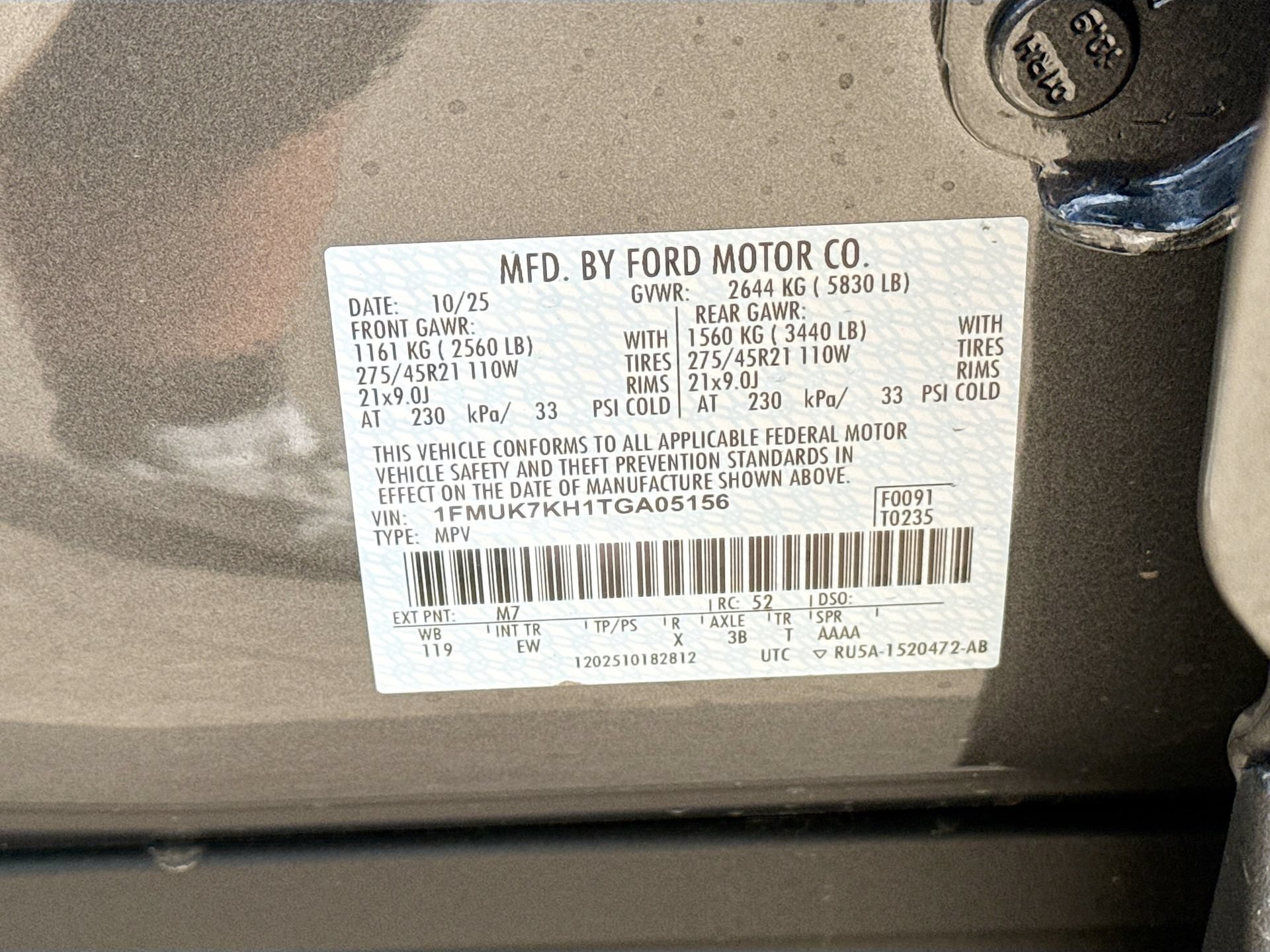 New 2026 Ford Explorer ST-Line w/ ST-Line Street Pack RWD image 33