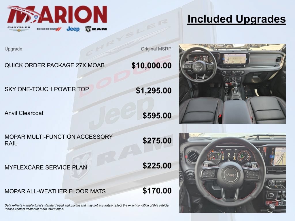 New 2026 Jeep Wrangler Unlimited Rubicon 392 w/ Quick Order Package 27X Moab AWD/4WD image 9