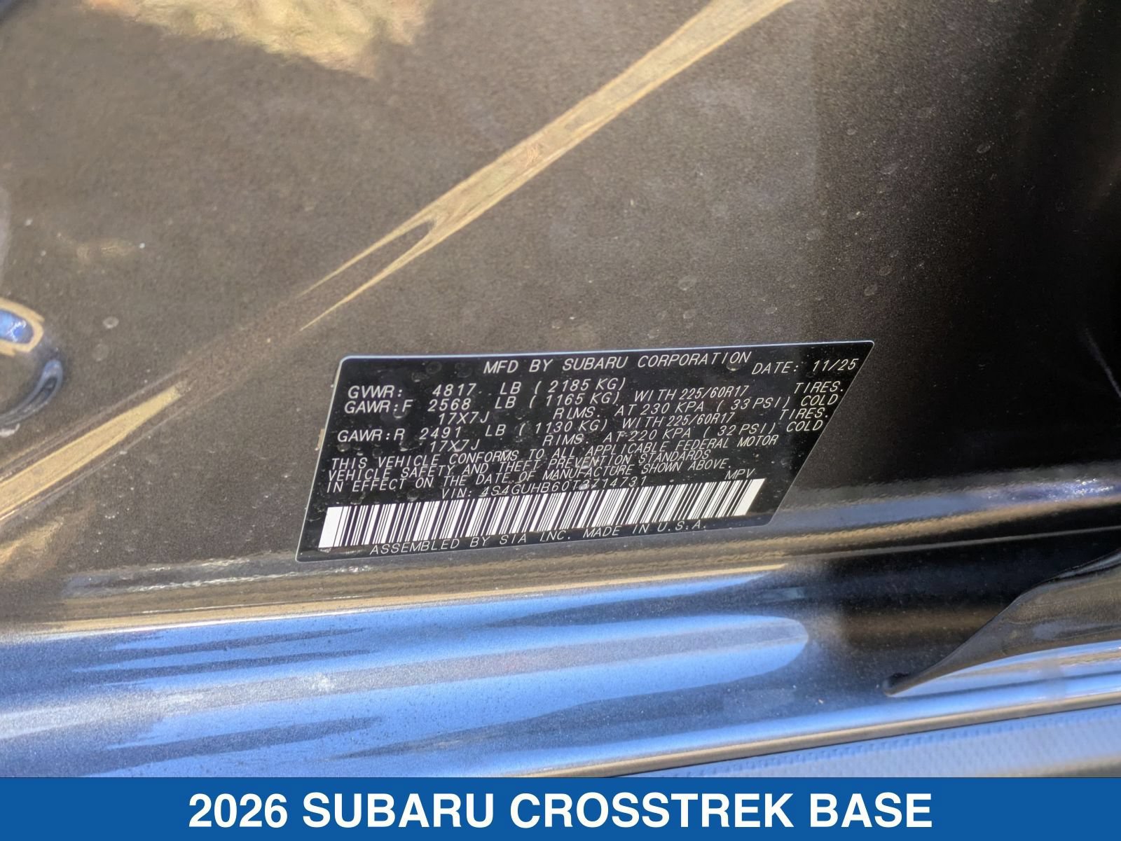 Certified 2026 Subaru Crosstrek 2.5i AWD/4WD image 28