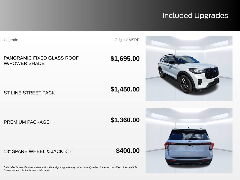 New 2026 Ford Explorer ST-Line w/ ST-Line Street Pack AWD/4WD image 3