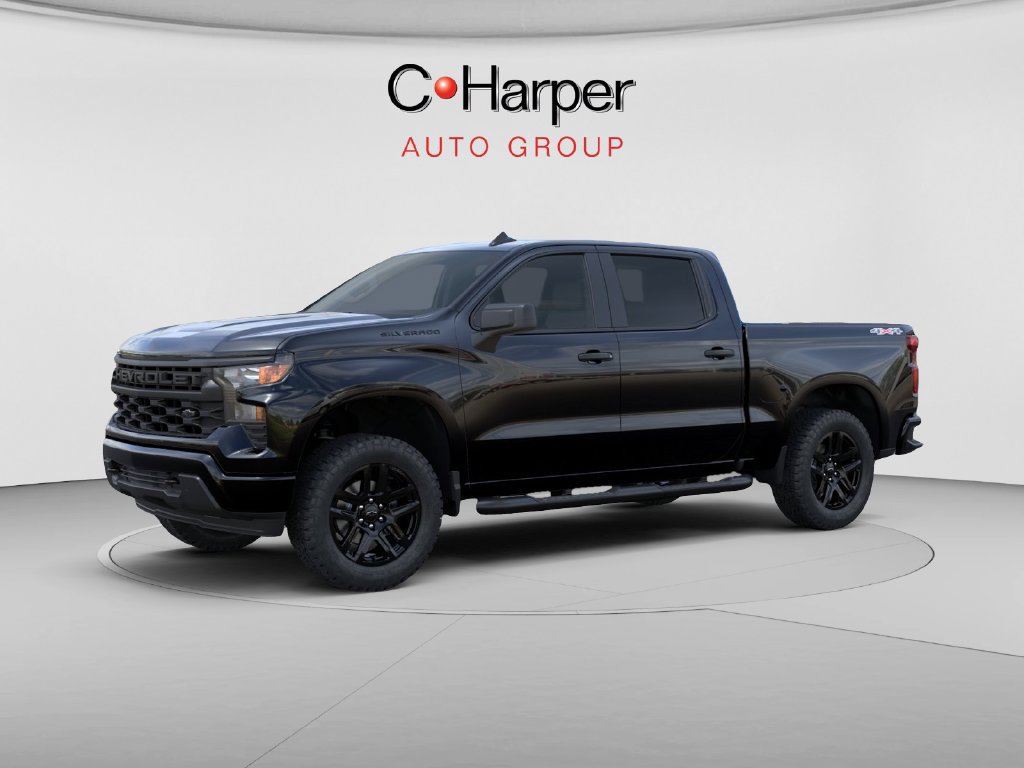 New 2026 Chevrolet Silverado 1500 Custom w/ LPO, Dark Essentials Package AWD/4WD image 2
