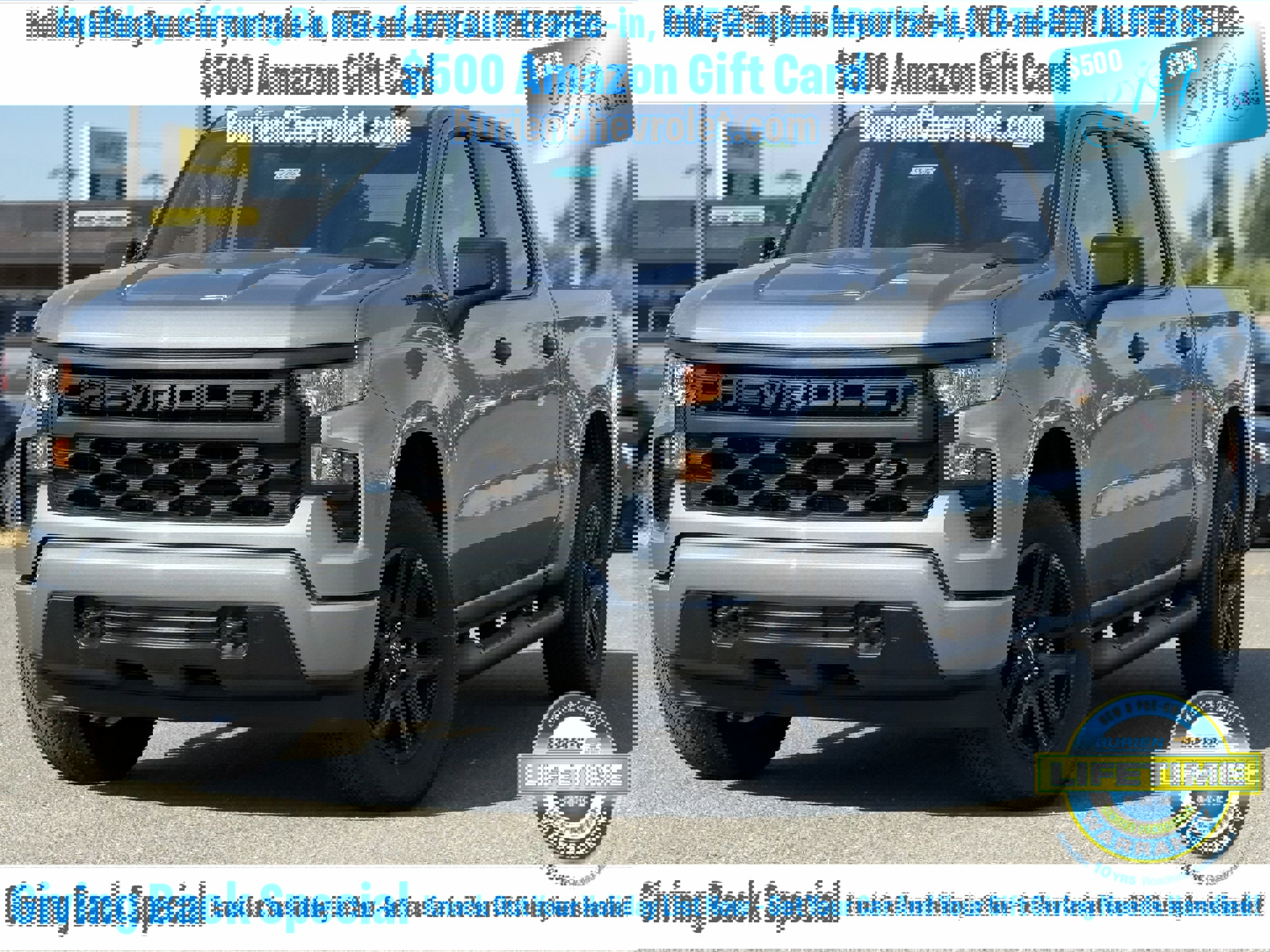 New 2025 Chevrolet Silverado 1500 Custom w/ Turbomax Blackout Package image 1