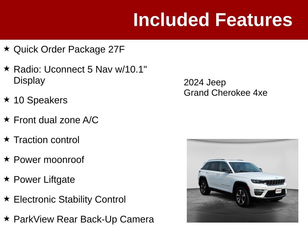 Used 2024 Jeep Grand Cherokee Limited 4xe AWD/4WD image 3