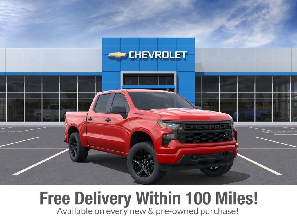New 2026 Chevrolet Silverado 1500 Custom w/ LPO, Dark Essentials Package AWD/4WD image 1