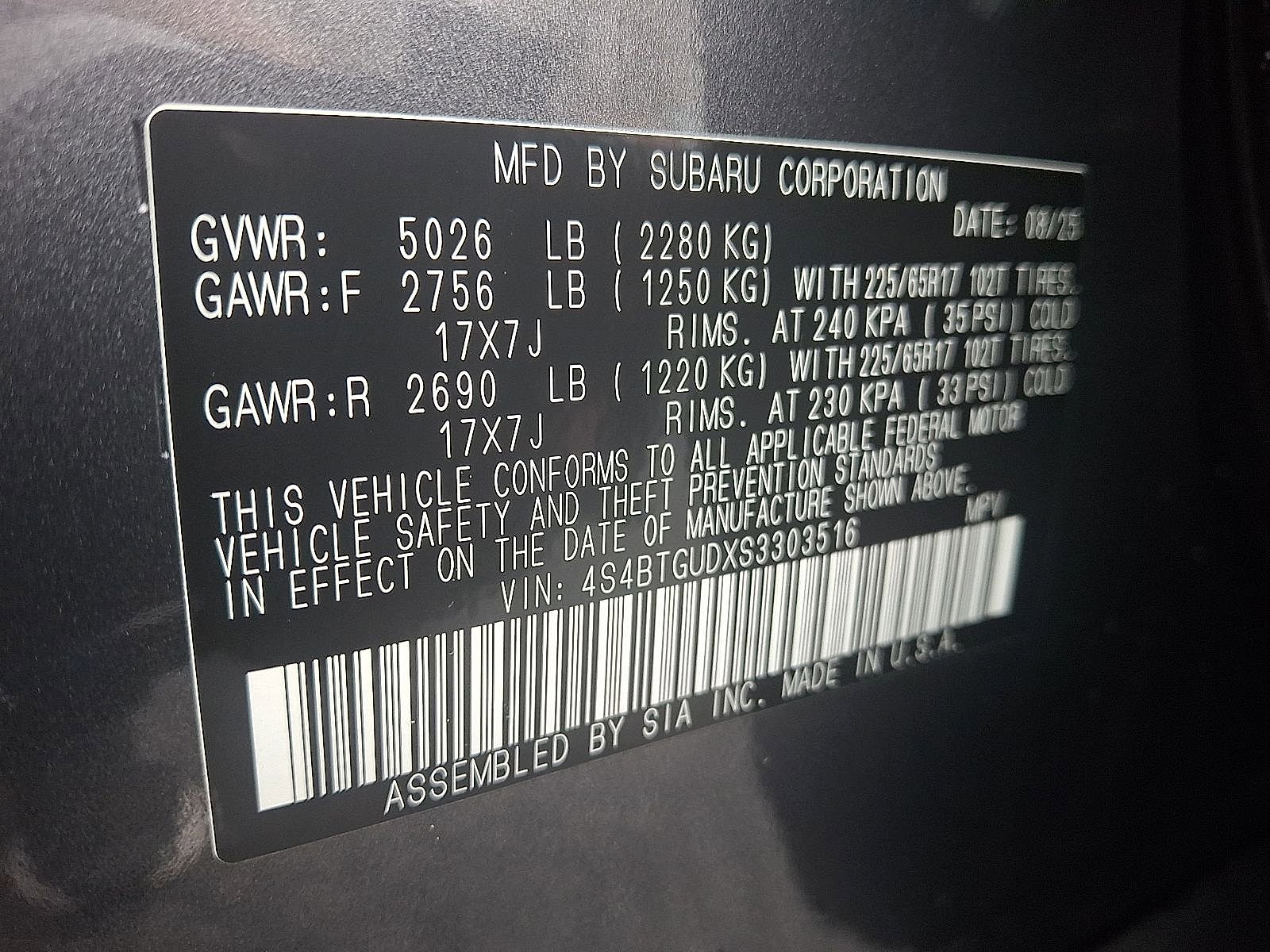 Used 2025 Subaru Outback Wilderness AWD/4WD image 27