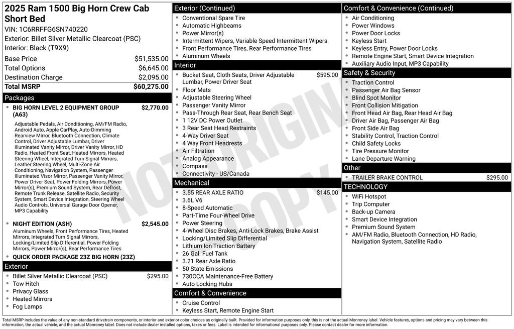 Used 2025 RAM 1500 Big Horn AWD/4WD image 5