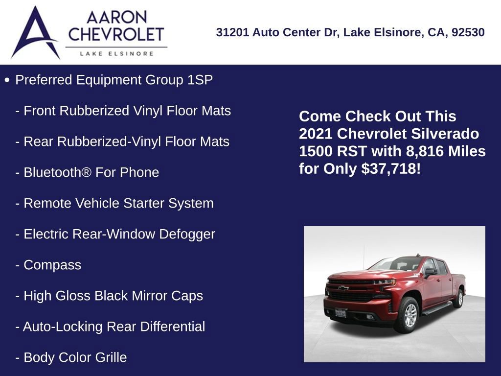 Used 2021 Chevrolet Silverado 1500 RST w/ Z71 Off-Road Package image 10