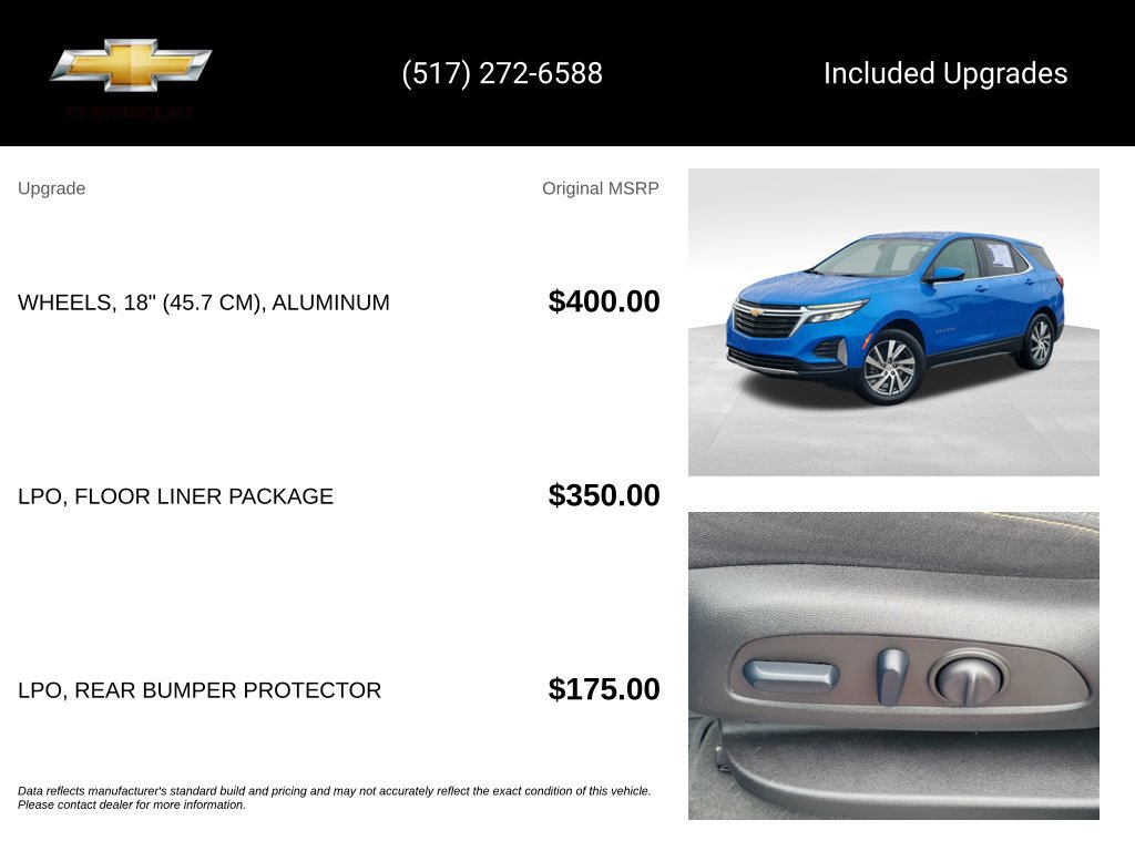 Used 2024 Chevrolet Equinox LT w/ LPO, Floor Liner Package AWD/4WD image 15
