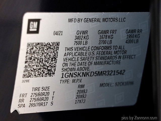 Used 2021 Chevrolet Tahoe LT w/ LT Signature Package image 33