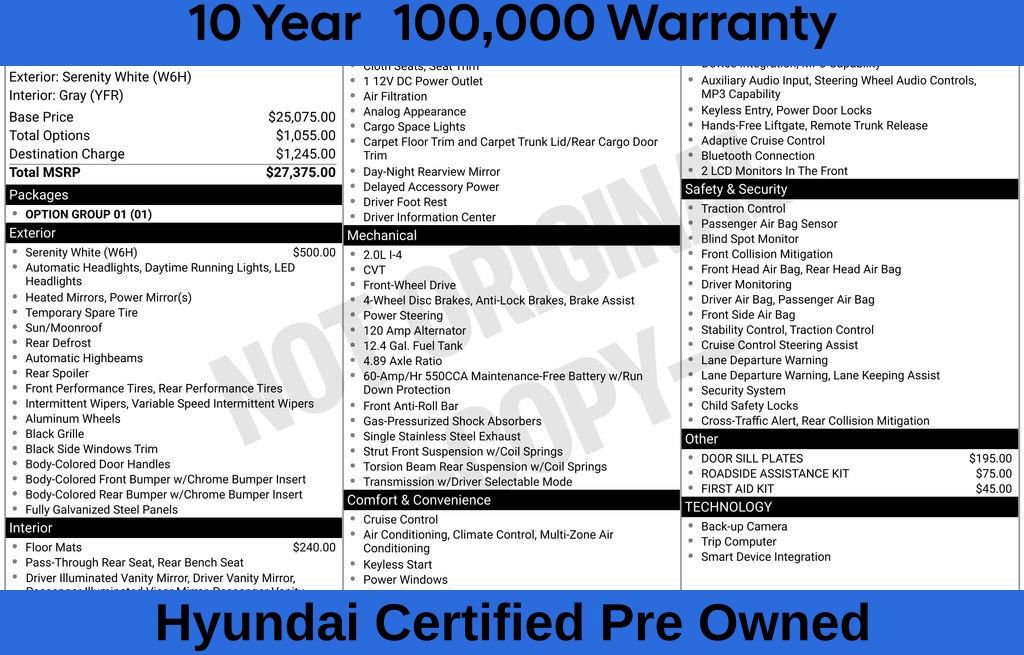 Certified 2026 Hyundai Elantra SEL Sport Premium FWD image 9