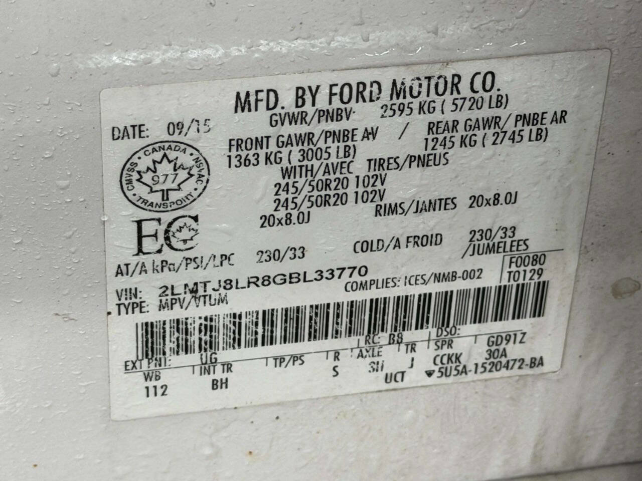 Used 2016 Lincoln MKX Reserve w/ Equipment Group 102A image 18