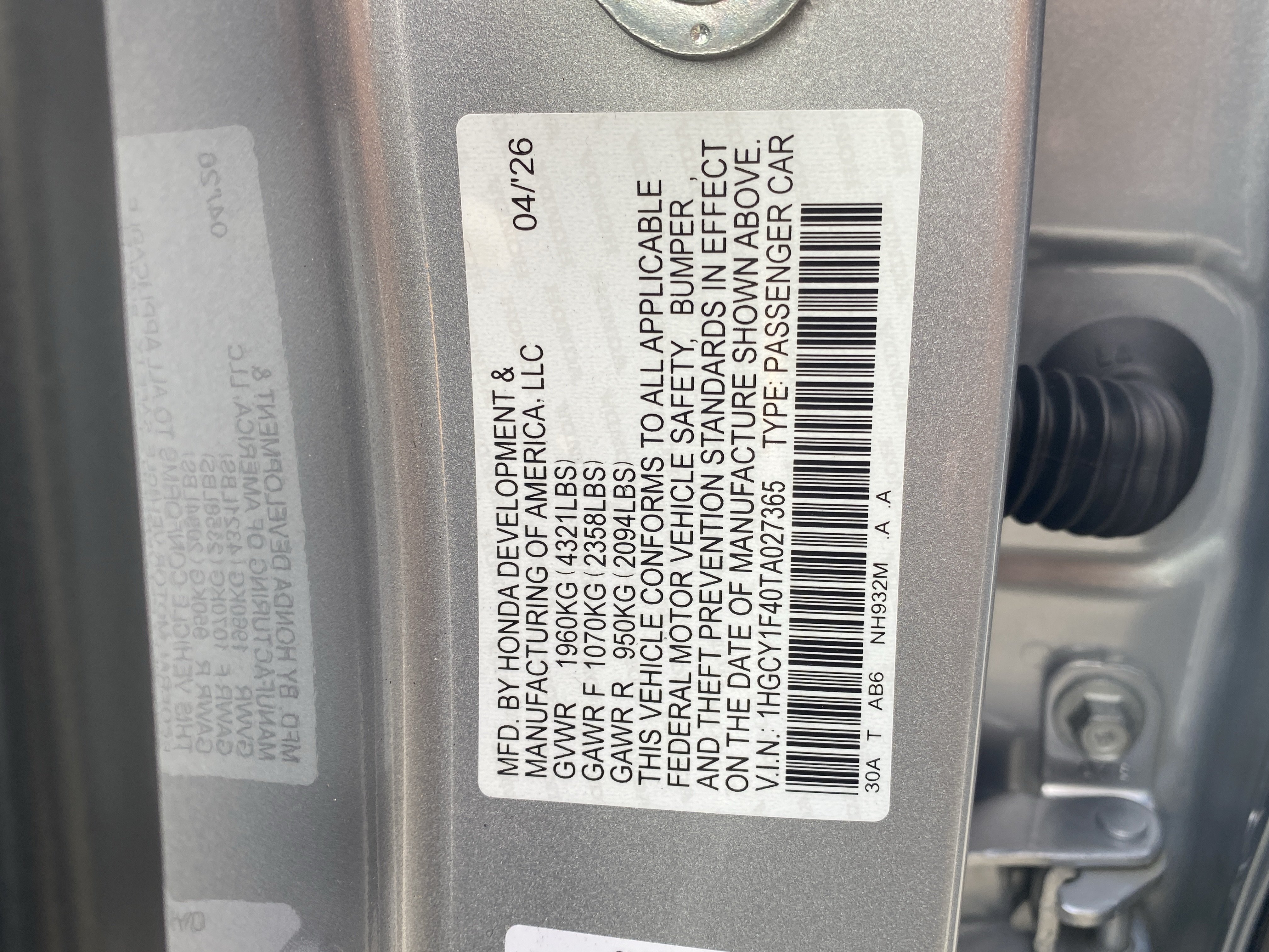 Used 2026 Honda Accord SE image 30