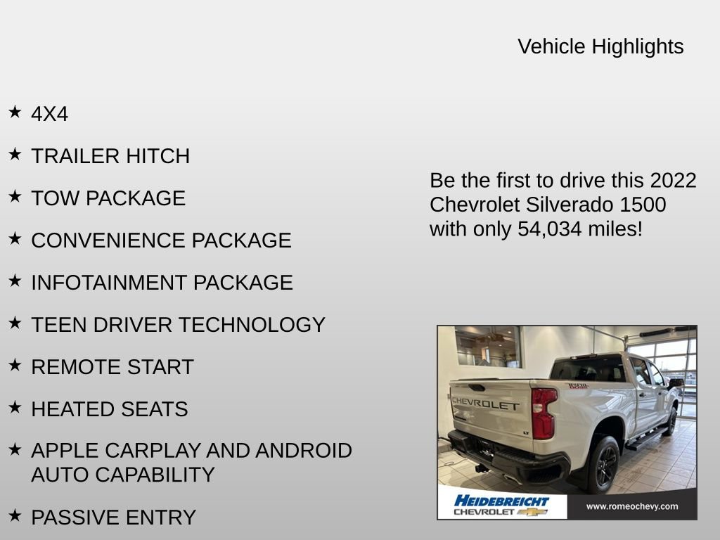 Certified 2022 Chevrolet Silverado 1500 LT Trail Boss w/ Bed Protection Package image 7