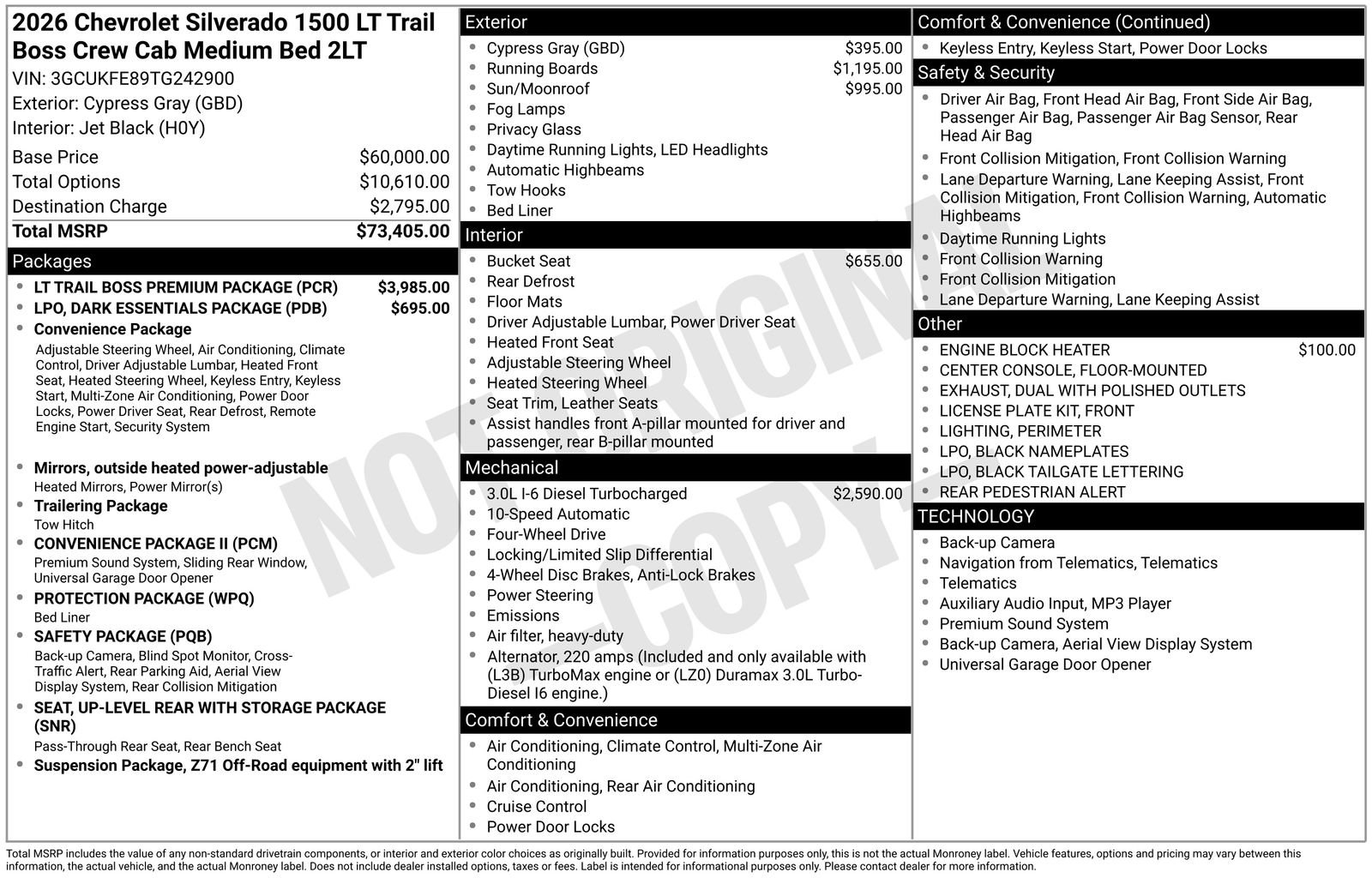 New 2026 Chevrolet Silverado 1500 LT Trail Boss w/ LT Trail Boss Premium Package image 5