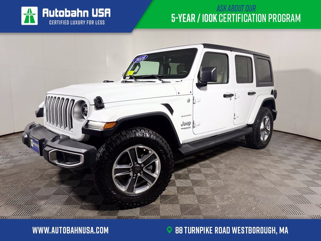 Used 2018 Jeep Wrangler Unlimited Sahara w/ Uconnect 4C Nav & Sound Group