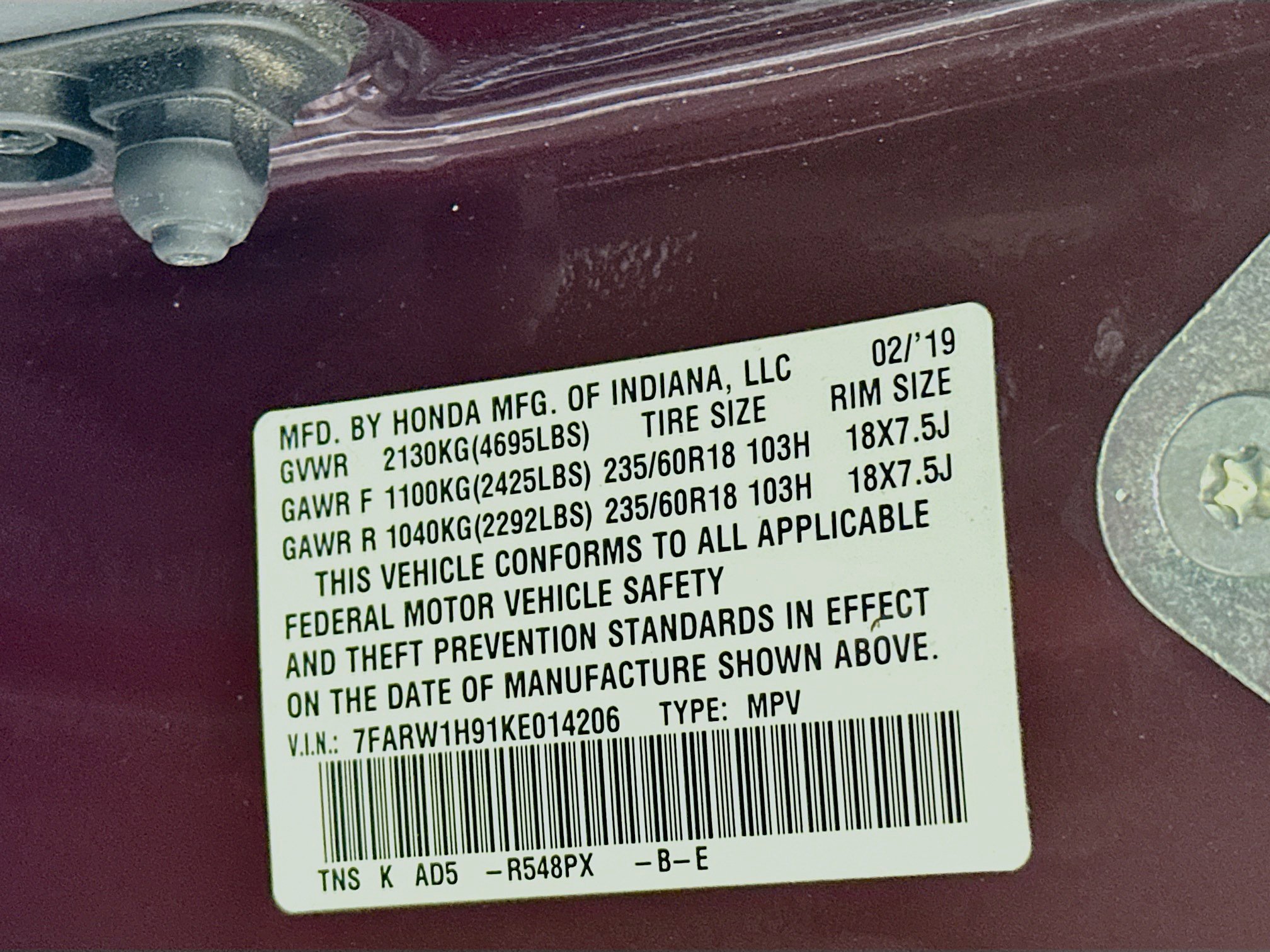 Used 2019 Honda CR-V Touring image 12