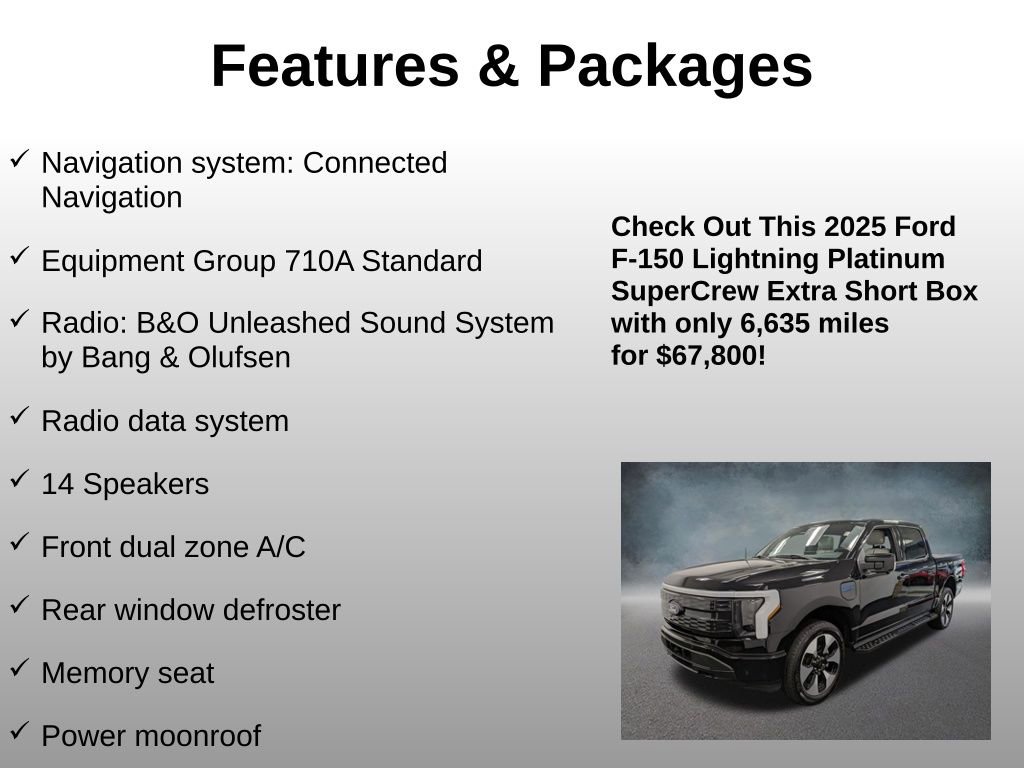 Used 2025 Ford F150 Lightning Platinum image 4