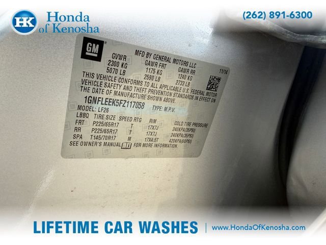 Used 2015 Chevrolet Equinox LS AWD/4WD image 4
