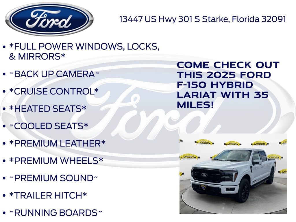 New 2025 Ford F150 Lariat w/ Equipment Group 501A Mid image 10