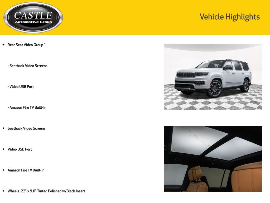 Used 2024 Jeep Grand Wagoneer Series III w/ Rear Seat Video Group 1 AWD/4WD image 4