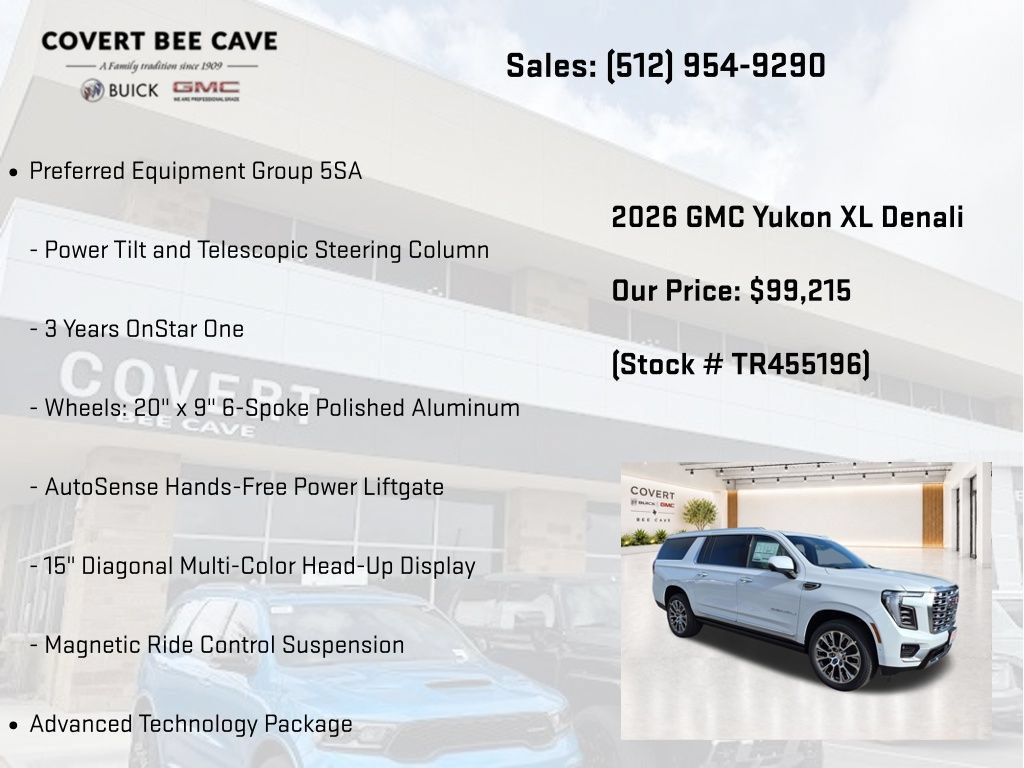 New 2026 GMC Yukon XL Denali w/ Denali Reserve Package AWD/4WD image 14