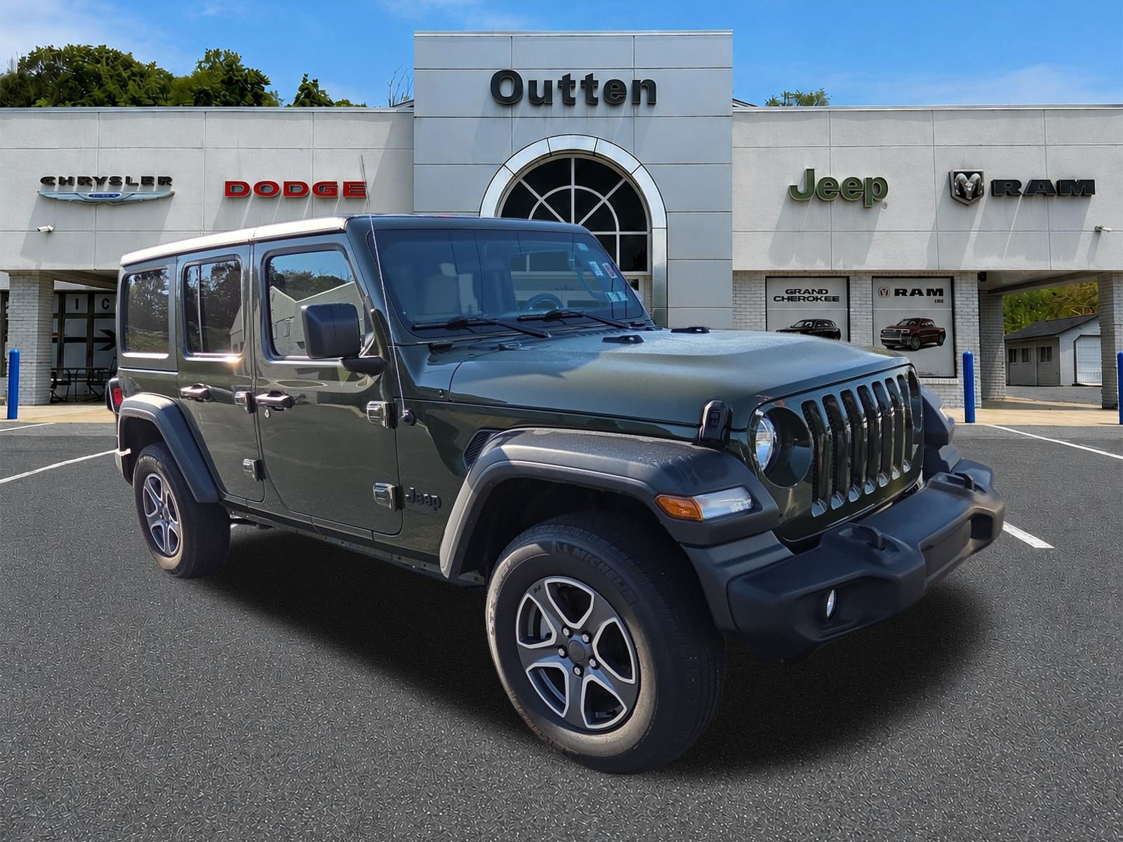 Certified 2023 Jeep Wrangler Unlimited Sport AWD/4WD image 1