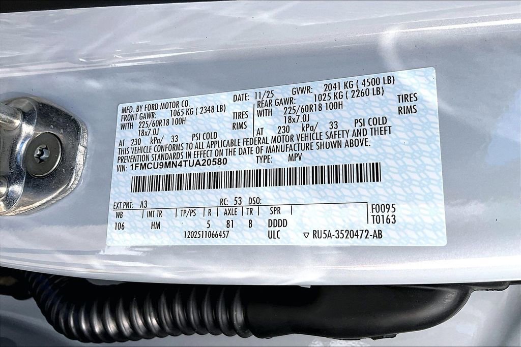 New 2026 Ford Escape ST-Line w/ Tech Pack #1 image 9