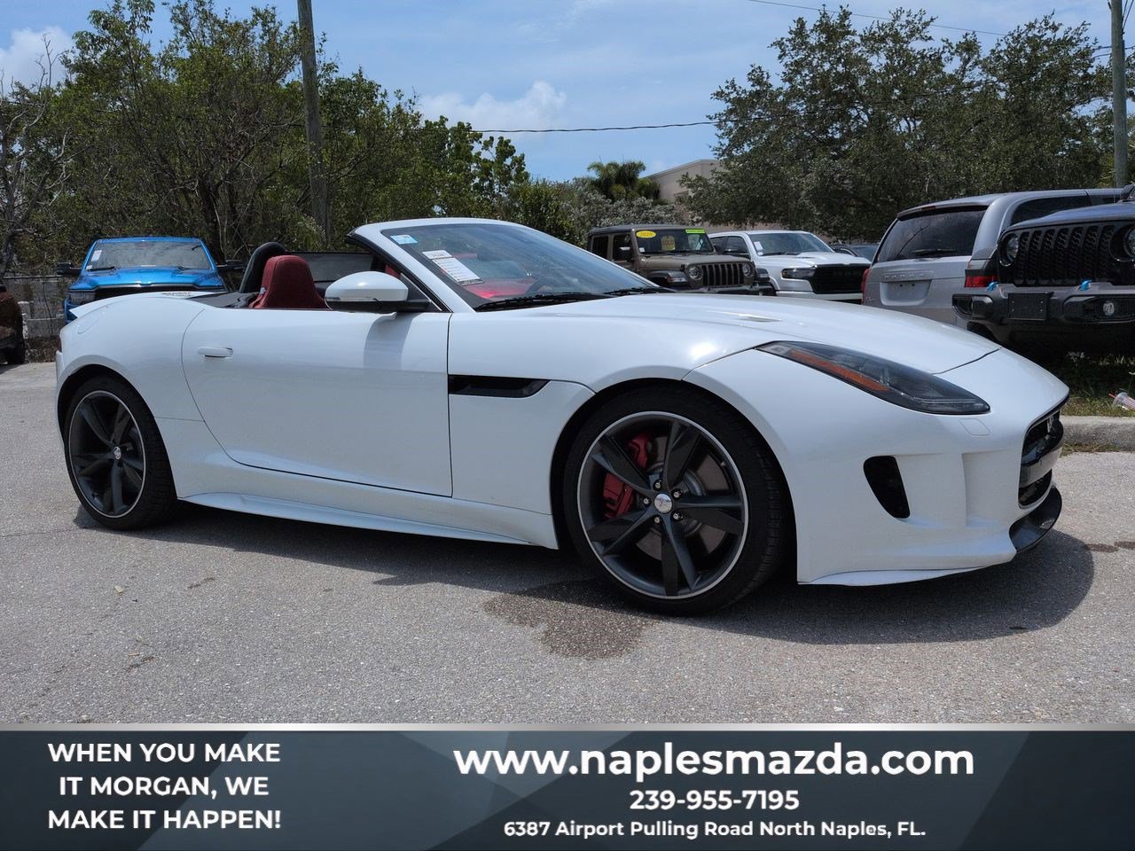 Used 2016 Jaguar F-TYPE R w/ Red Leather Interior Pack