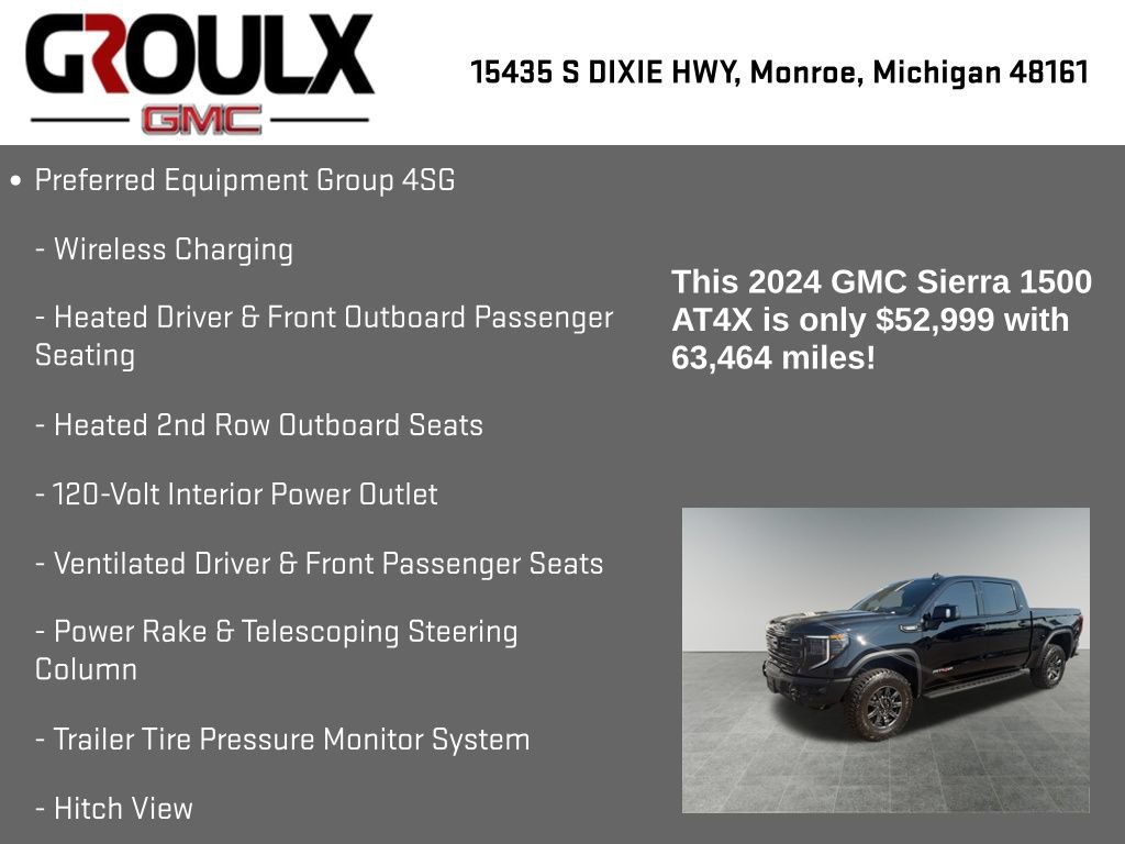 Used 2024 GMC Sierra 1500 AT4X AWD/4WD image 29