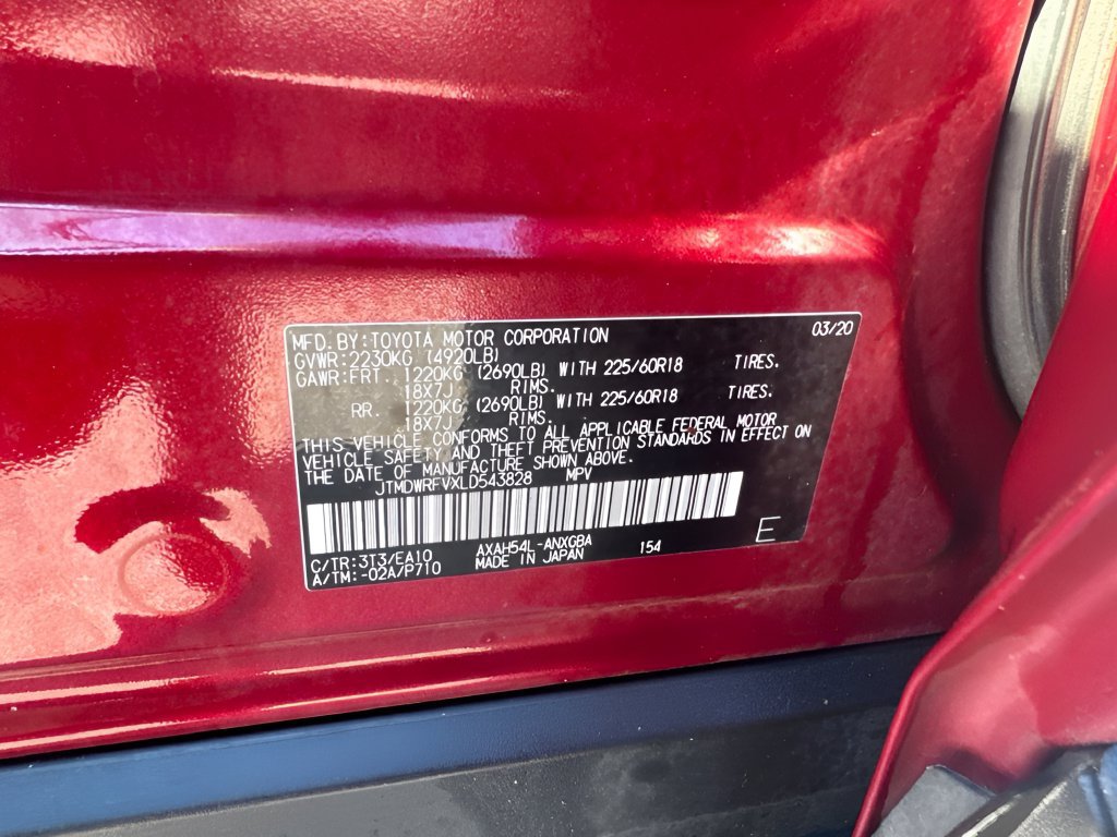 Used 2020 Toyota RAV4 Limited w/ All Weather Liner Package AWD/4WD image 32