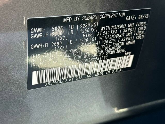 Certified 2025 Subaru Outback Wilderness AWD/4WD image 37