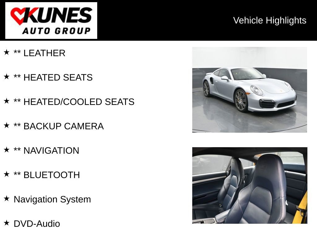 Used 2014 Porsche 911 Turbo S w/ Light Design Package AWD/4WD image 2