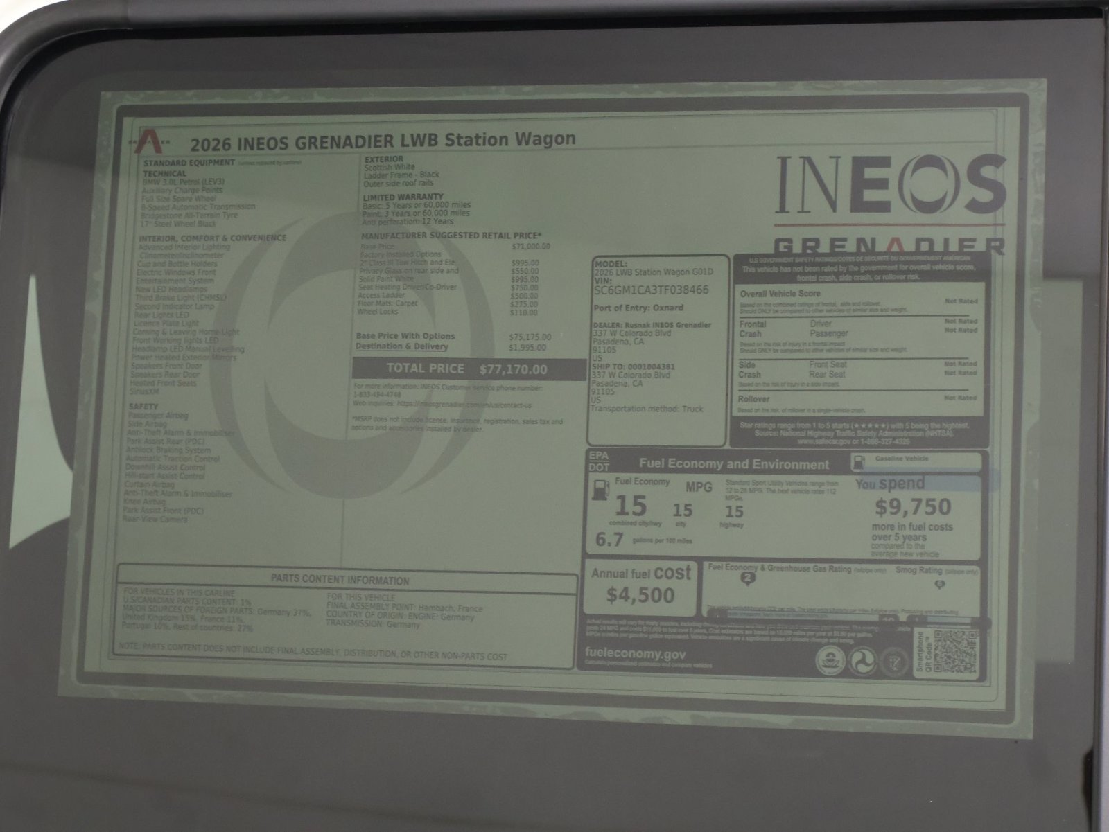 New 2026 INEOS Grenadier Station Wagon AWD/4WD image 23