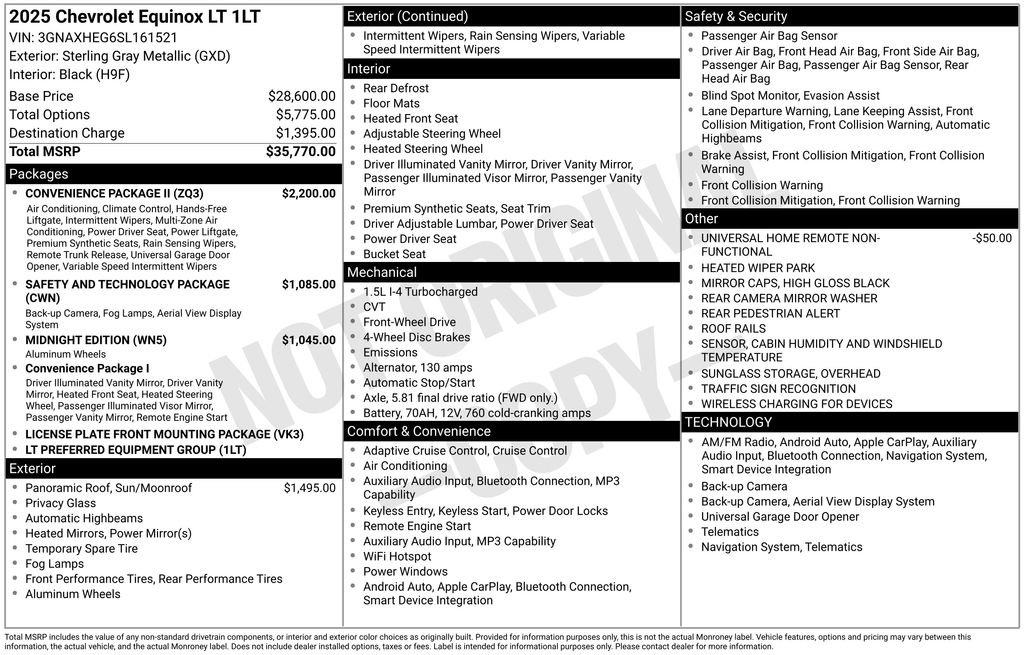 Certified 2025 Chevrolet Equinox LT w/ Convenience Package II FWD image 11