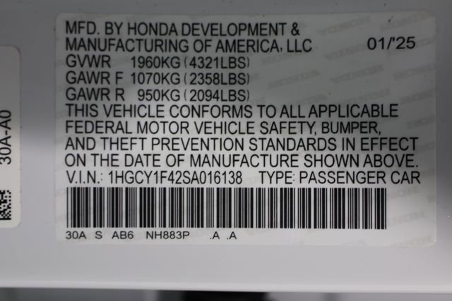 Certified 2025 Honda Accord SE image 30