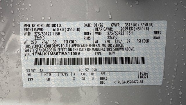 New 2026 Ford Expedition Max Platinum w/ Stealth Appearance Package AWD/4WD image 16