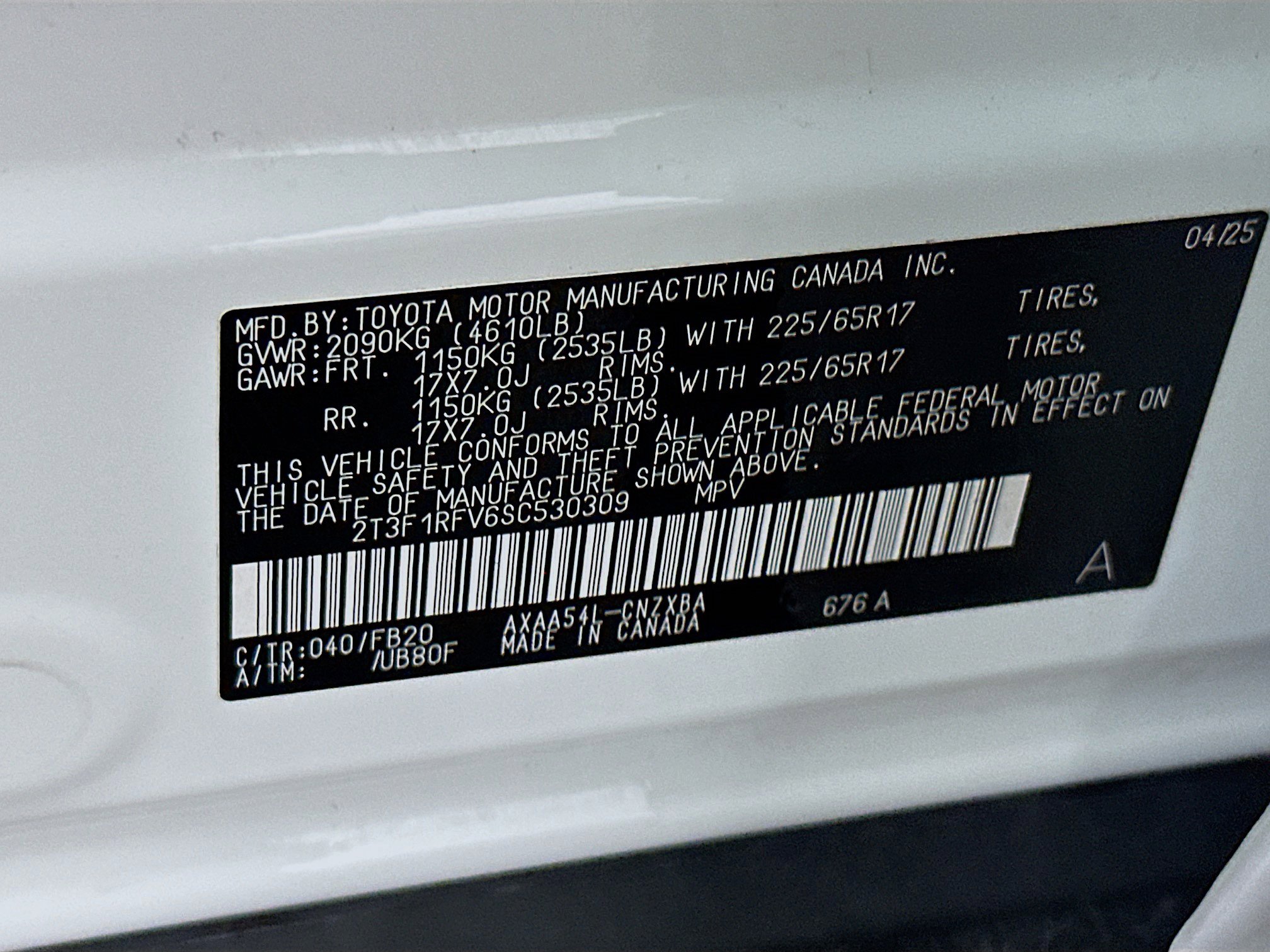 Used 2025 Toyota RAV4 LE image 12